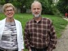 Constance Kehoe and Bruce Bolger on the Old Croton Aqueduct trail in Irvington