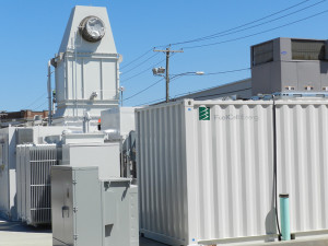 One of five individual fuel cell plants built by FuelCell energy that will make up a 14.9-megawatt generation facility in Bridgeport.