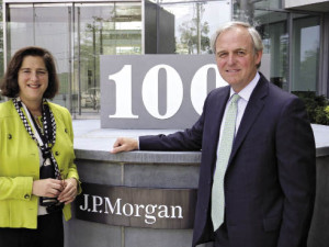 Caroline Brecker and Townsend “Tad” Smith, managing directors, JP Morgan Private Bank.