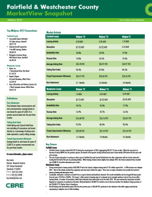 CBRE”™s midyear office market snapshot for Westchester County 