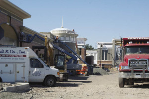 Construction continues at The Shops at Nanuet in preparation for an October opening. 