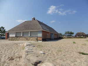 The main concession stand at Greenwich Point Park in Old Greenwich was battered by Sandy and will not reopen this year. Photo by Bill Fallon