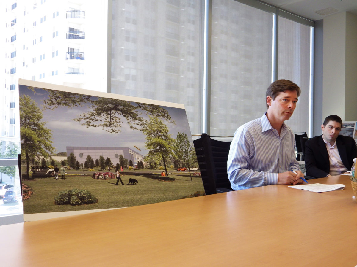 Bridgewater HQ anchors in Stamford