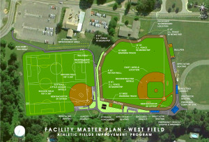 A rendering of part of the $2.5 million project, courtest of BBS Architects, Landscape Architects and Engineers.