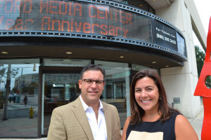 Vinnie Fusco, general manager of the Stamford Media Center, and Tracie Wilson, senior vice president of programming and development, NBCUniversal, in Stamford.