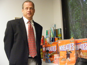 Lex Kessler at his indoor Courts of America office in North Salem.