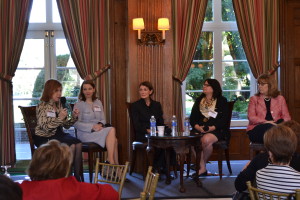 Panelists discuss careers at Westchester Country Club. Photo by Jennifer Bissell.