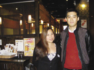 Marie Floro, manager, and Ivan Zhu, owner.