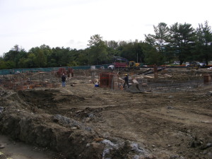 The construction site.