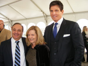 John Fareri, left, president of Fareri Associates, with his wife and executive assistant Brenda Fareri, and Joseph Simone, president of Simone Development Cos.  