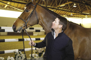 McLain Ward with Dutch Warmblood Campino at Old Salem Farm.