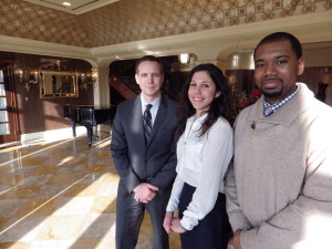 From left, Brandon Smith, Dana Jevarjian and Daniel Coggins.