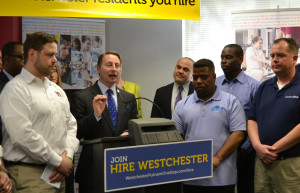 County Executive Rob Astorino announces program to reimburse companies for training costs.