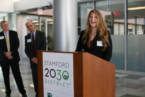 Megan Saunders, executive director of the Stamford 2030 District.