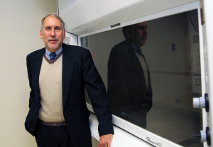 Dr. Edward C. Halperin at New York Medical College”™s new biotech incubator.