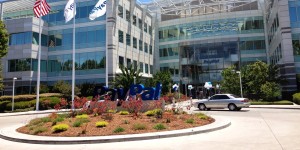PayPal headquarters in San Jose, Calif. PayPal lends money to small-business owners through their PayPal accounts, and then siphons a portion of revenue received through the accounts for repayment. Photo by Sagar Savla