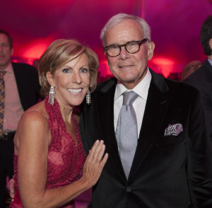 Kathy Giusti, Multiple Myeloma Research Foundation executive chairwoman and founder, with Tom Brokaw.