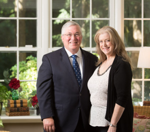 Timothy and Lee Nicholson Hall at home in Irvington.