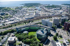 The BLT Financial Centre at 695 E. Main St. in Stamford. Source: Building and Land Technology