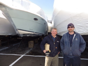 Rick Kral, left, and Pat Bradbury of the Greenwich Water Club. Photo by Bill Fallon