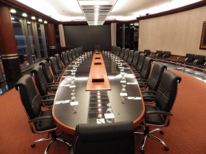 One of the conference rooms at the Matrix Corporate Center.