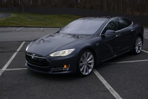 A Tesla Model S.