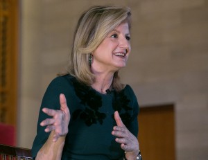 Arianna Huffington at Manhattanville College.