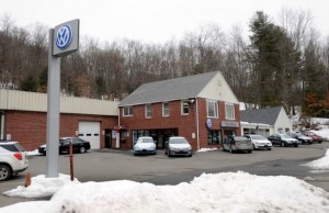 Officials with New Milford Volkswagen announced earlier this month that the dealership will be going out of business. Photo by Carol Kaliff
