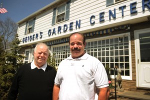 Father and son Frank and John Geiger celebrated 60 years in business at Geiger's in April 2013. Photo by Brian A. Pounds