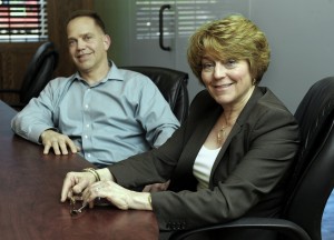 MaryJean Rebeiro, founder of NY-Conn Corp., and her brother Ross Rizzo, vice president of the company. Photo by Carol Kaliff