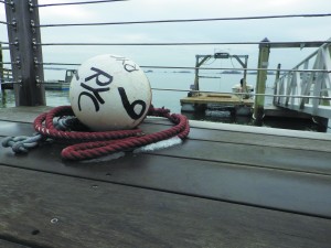 A buoy at Rowayton Yacht Club.