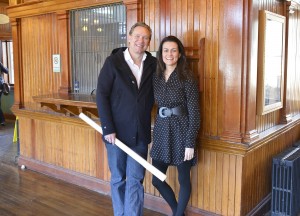 Peter and Erin Chase have plans ready to transform the Chappaqua station into a small restaurant. Photo by Bob Rozycki