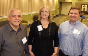 From left, Manny Carreras, Kelley Hopkins-Alvarez and David Reunert. Photo by Bill Fallon
