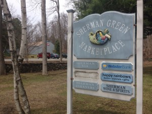 Sherman Green Marketplace, the central commercial area in Sherman.