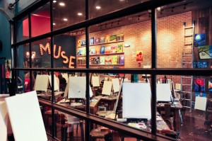 Muse Paintbar in West Hartford.