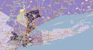 A map illustrating the percentage of housing units built in 1939 or before, as of 2008-2012 (the darker the purple, the greater percentage). Westchester”™s rate of 32 percent is higher than any surrounding suburban county.