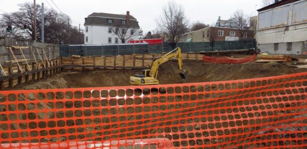 Construction is underway on The Modern, an 11-story mixed-use building in Mount Vernon.