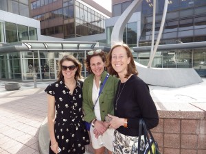 From left, QuadJobs co-founders Bridie Loverro, Andra Newman and Betsy O”™Reilly. Photo by Bill Fallon