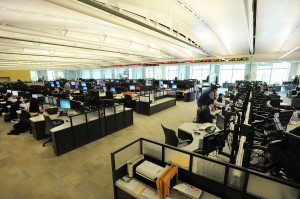 The trading floor at Point72 Asset Management in Stamford. Photo by Jason Rearick