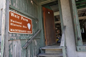 The Weir Farm maintenance office on the site of the former Gilbert & Bennett wire mill. Photo by Carol Kaliff