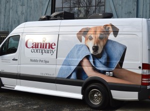The new Canine Co. spa van.