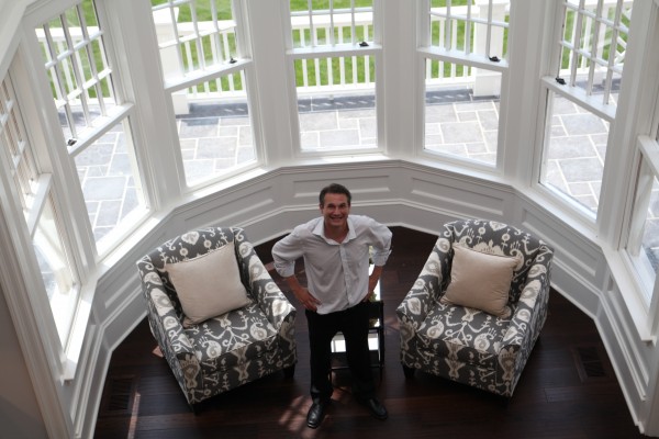 Andrew Todd at Greystone-on-Hudson, his luxury-homes development  in the Tarrytown. Photo by John Golden