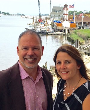 Paul Zullo, Silver Creative Group managing director and co-founder, and Donna Bonato, creative director and co-founder, at their new office on Water Street in Norwalk.