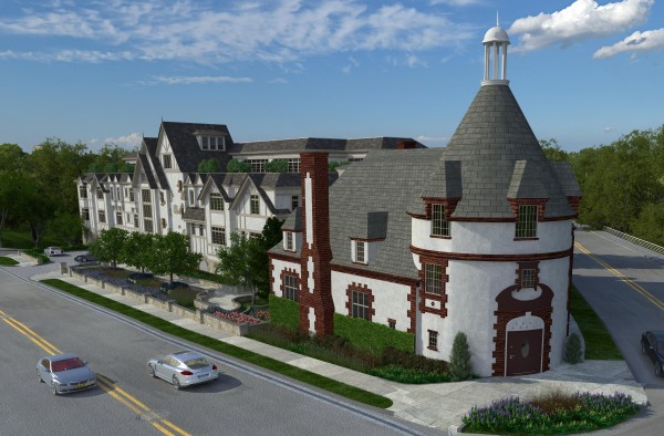 A rendering of The Heathcote in Scarsdale.