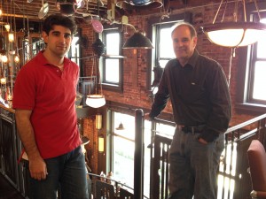 Daniel Erenberg and his father Steve inside their North Water Street shop.