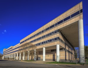 Pitney Bowes' former headquarters 1 Elmcroft Road in Stamford.