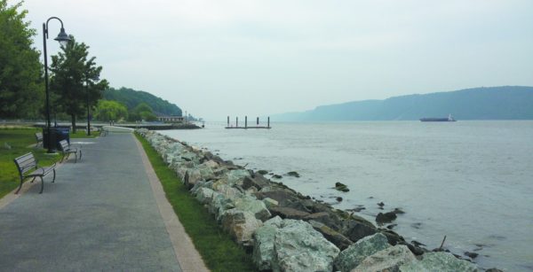 The recently renovated Waterfront Park in Dobbs Ferry. Photo by Evan Fallor