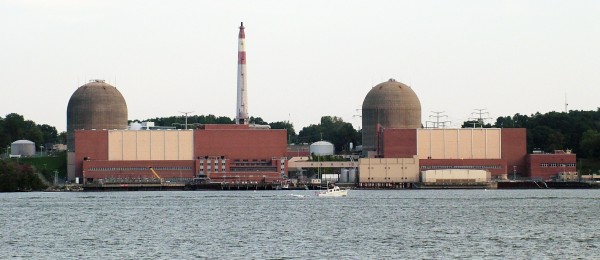 A boat passes Indian Point Energy Center in Buchanan. File photo by Bob Rozycki