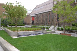 The new park on Main Street in White Plains.