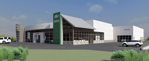 An artist's rendering of the Jaguar Land Rover Centre.